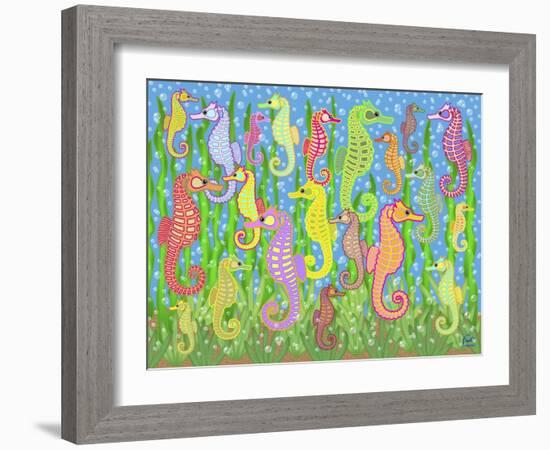 Seahorse Rainbow Dream-Mark Frost-Framed Giclee Print