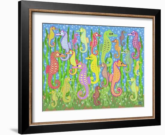 Seahorse Rainbow Dream-Mark Frost-Framed Giclee Print