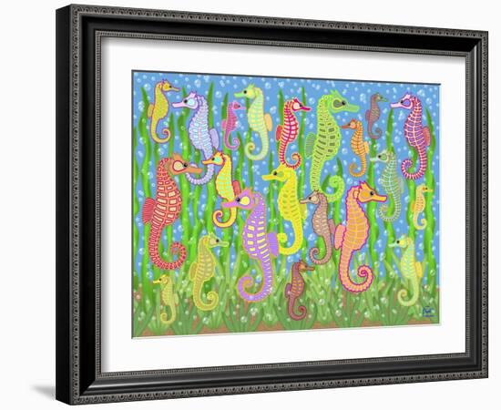 Seahorse Rainbow Dream-Mark Frost-Framed Giclee Print