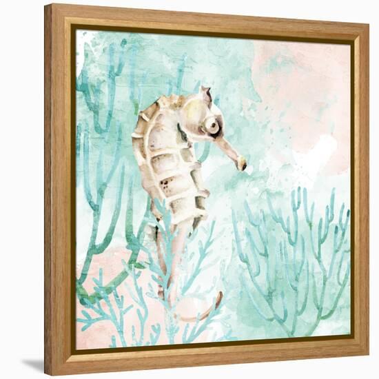 Seahorse Swim-Kimberly Allen-Framed Stretched Canvas