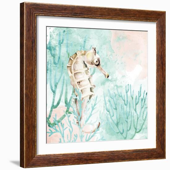 Seahorse Swim-Kimberly Allen-Framed Art Print