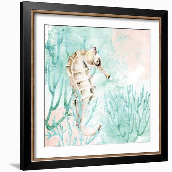 Seahorse Swim-Kimberly Allen-Framed Art Print