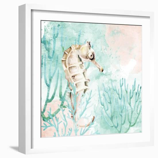 Seahorse Swim-Kimberly Allen-Framed Art Print