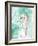 Seahorse Swimming-Kimberly Allen-Framed Art Print