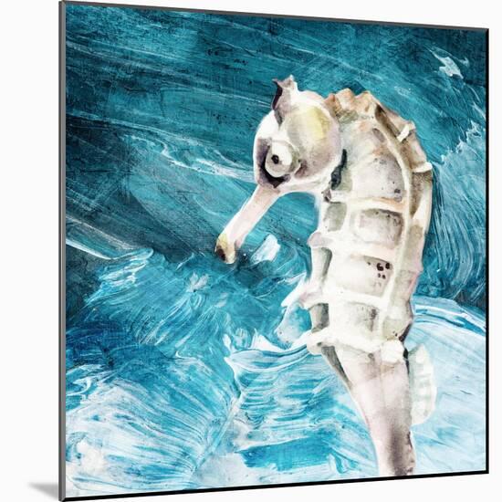 Seahorse Swimming-Kimberly Allen-Mounted Art Print