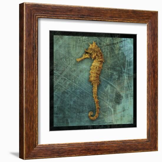 Seahorse-John Golden-Framed Art Print