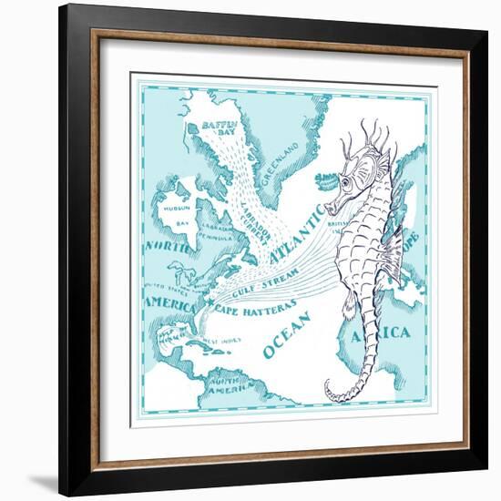 Seahorse-The Saturday Evening Post-Framed Giclee Print