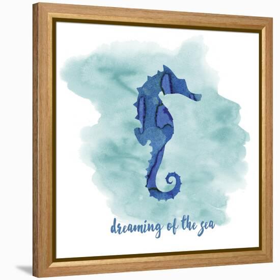 Seahorse-Erin Clark-Framed Premier Image Canvas