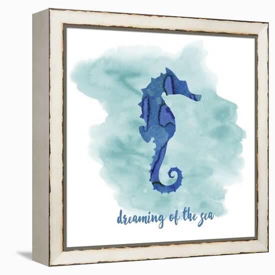 Seahorse-Erin Clark-Framed Premier Image Canvas