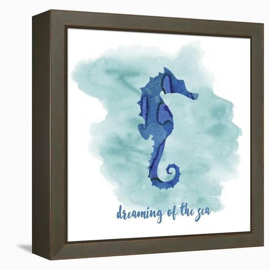 Seahorse-Erin Clark-Framed Premier Image Canvas