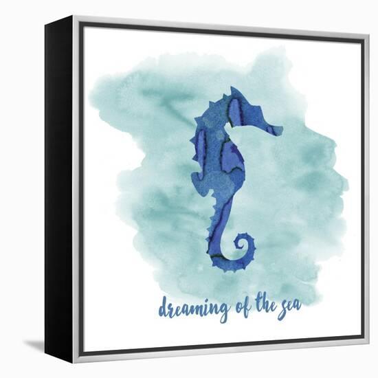 Seahorse-Erin Clark-Framed Premier Image Canvas