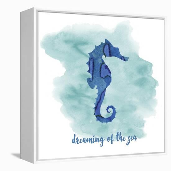 Seahorse-Erin Clark-Framed Premier Image Canvas