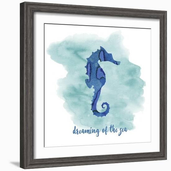 Seahorse-Erin Clark-Framed Giclee Print