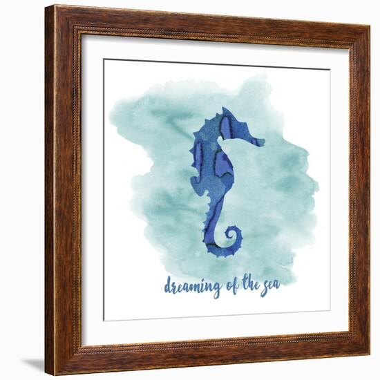 Seahorse-Erin Clark-Framed Giclee Print