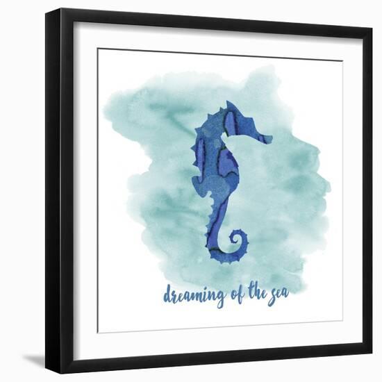 Seahorse-Erin Clark-Framed Giclee Print