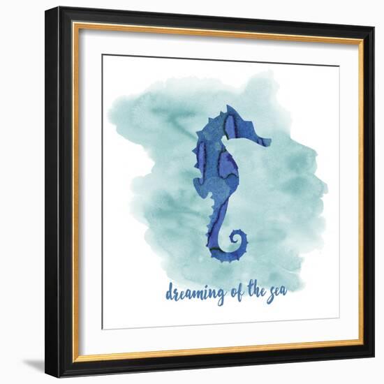 Seahorse-Erin Clark-Framed Giclee Print