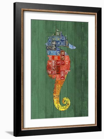 Seahorse-Design Turnpike-Framed Giclee Print