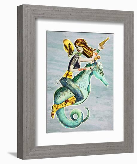 Seahorse-Jami Goddess-Framed Art Print