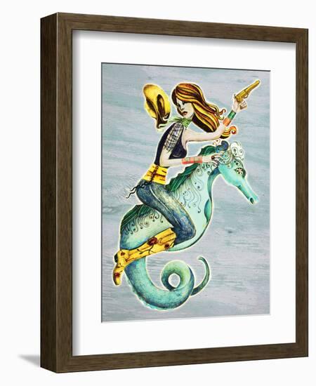 Seahorse-Jami Goddess-Framed Art Print