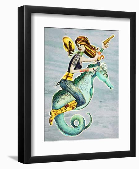 Seahorse-Jami Goddess-Framed Art Print