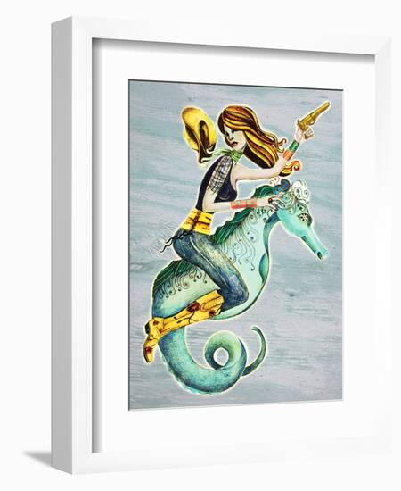 Seahorse-Jami Goddess-Framed Art Print