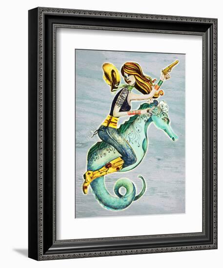 Seahorse-Jami Goddess-Framed Art Print