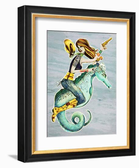 Seahorse-Jami Goddess-Framed Art Print