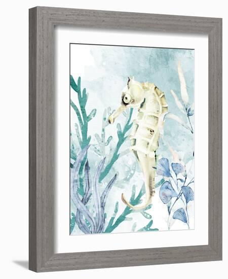 Seahorse-Kimberly Allen-Framed Art Print