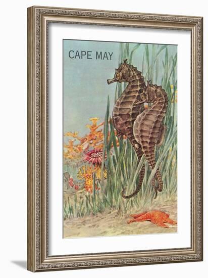Seahorses, Cape May-null-Framed Art Print