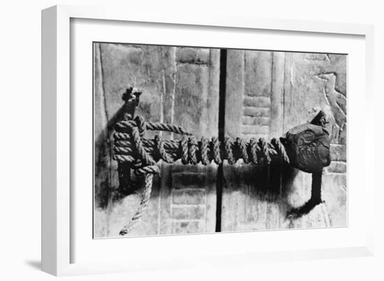 Seal at the Door to the Tomb of Tutankhamun-null-Framed Photographic Print