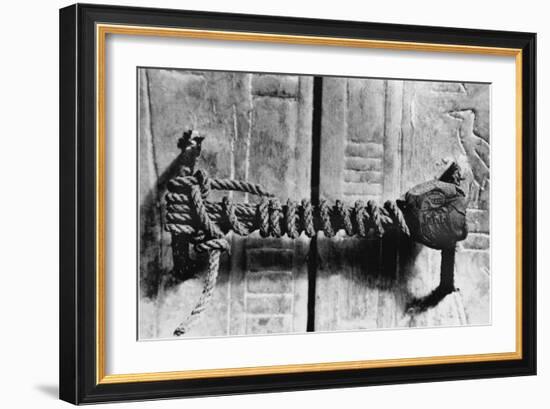 Seal at the Door to the Tomb of Tutankhamun-null-Framed Photographic Print