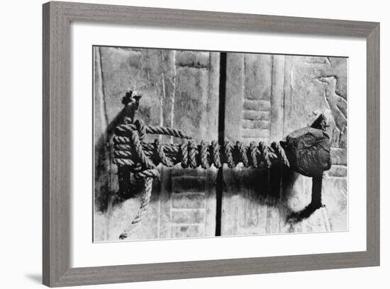 Seal at the Door to the Tomb of Tutankhamun-null-Framed Photographic Print