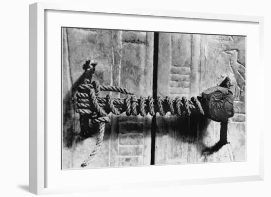 Seal at the Door to the Tomb of Tutankhamun-null-Framed Photographic Print