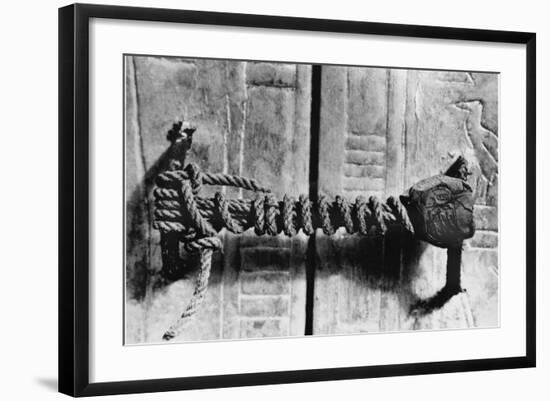 Seal at the Door to the Tomb of Tutankhamun-null-Framed Photographic Print