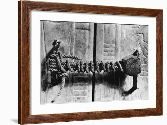 Seal at the Door to the Tomb of Tutankhamun-null-Framed Photographic Print