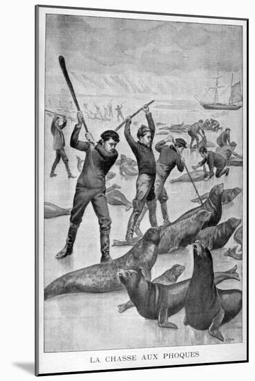 Seal Hunting, Newfoundland, 1902-null-Mounted Giclee Print