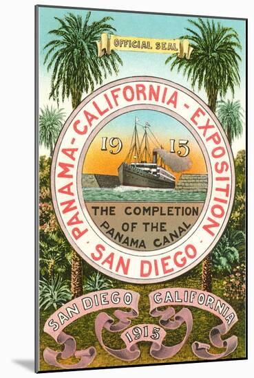 Seal of the 1915 Exposition, San Diego, California-null-Mounted Art Print