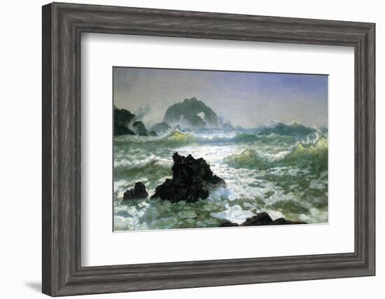 Seal Rock, California-Albert Bierstadt-Framed Premium Giclee Print