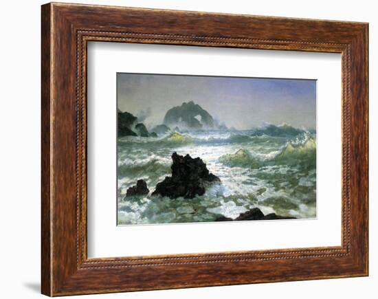 Seal Rock, California-Albert Bierstadt-Framed Premium Giclee Print