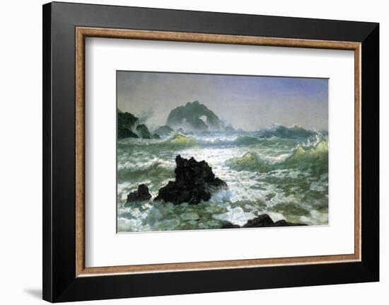 Seal Rock, California-Albert Bierstadt-Framed Premium Giclee Print