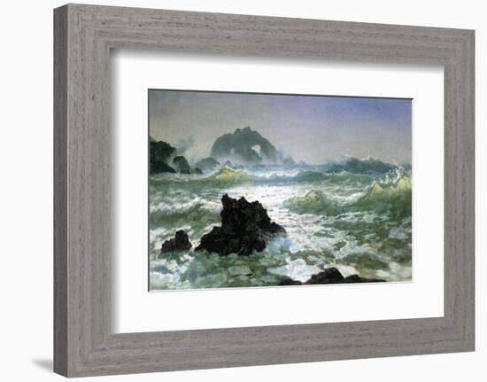 Seal Rock, California-Albert Bierstadt-Framed Premium Giclee Print