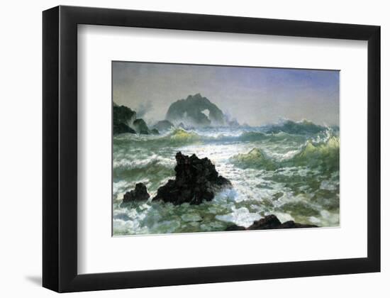 Seal Rock, California-Albert Bierstadt-Framed Premium Giclee Print