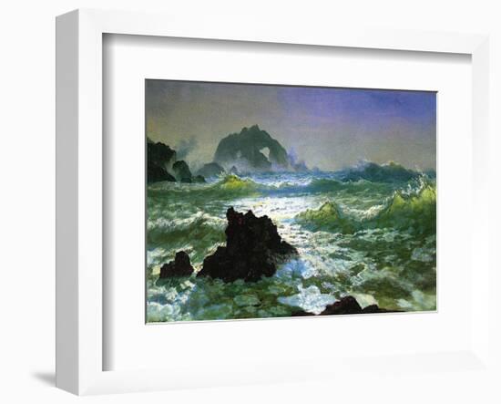 Seal Rock-Albert Bierstadt-Framed Art Print