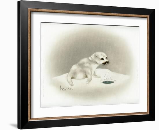 Seal-Peggy Harris-Framed Giclee Print