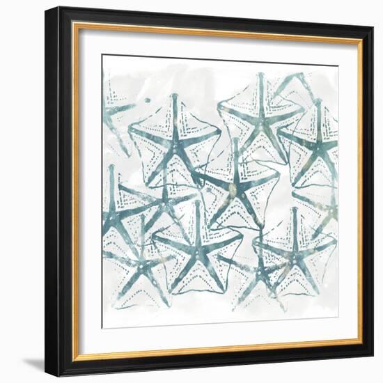 Sealife Batik V-June Vess-Framed Art Print