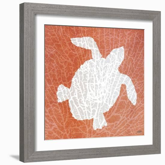 Sealife on Coral III-Julie DeRice-Framed Premium Giclee Print