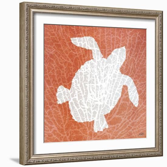 Sealife on Coral III-Julie DeRice-Framed Art Print