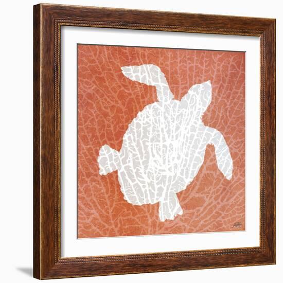 Sealife on Coral III-Julie DeRice-Framed Art Print