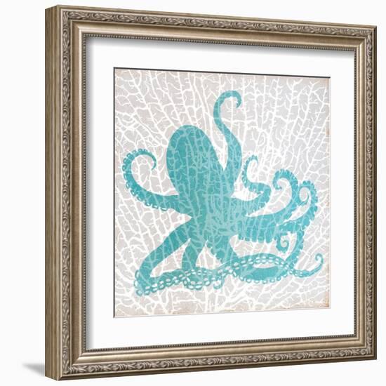 Sealife on Coral V-Julie DeRice-Framed Art Print