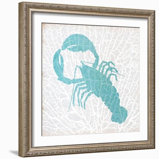 Sealife on Coral VI-Julie DeRice-Framed Premium Giclee Print